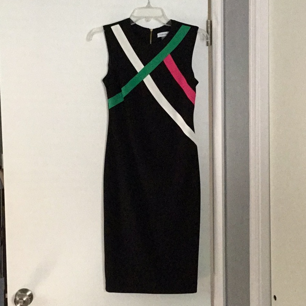 Calvin Klein Dress with modern, colorful detail